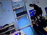 মুহুর্তে নিষ্ঠুর শ্রমিকরা £ 2,000-মাসের নার্সারি চড় মারতে এবং সিসিটিভি মুছতে চেষ্টা করার আগে বিশেষ প্রয়োজন শিশুদের দখল করে